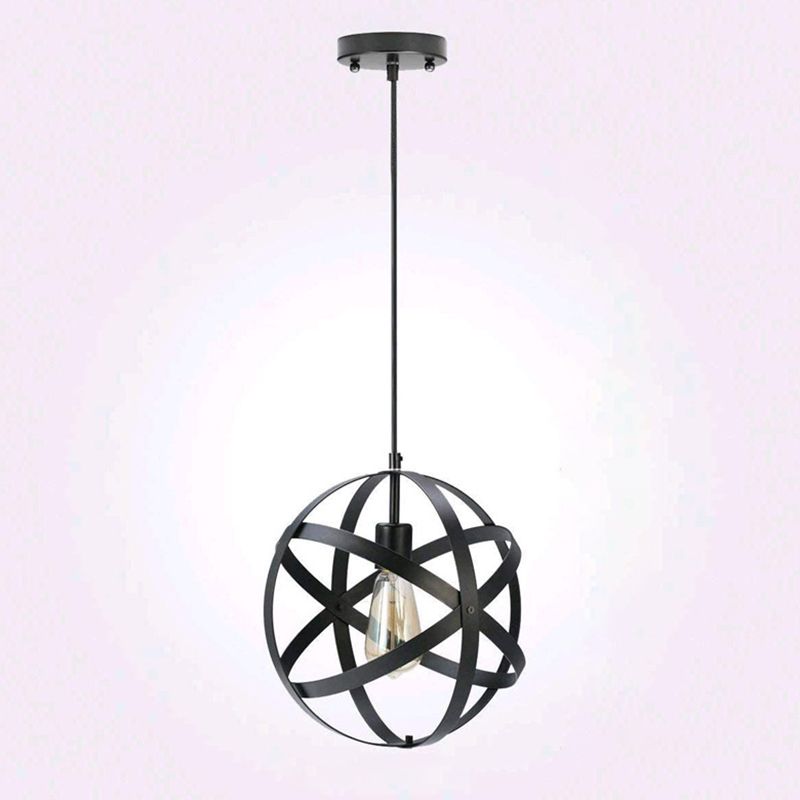 Globe Metal Cage Hanging Anhänger Light Industrial Style Lighting Fixture für Café -Ladenrestaurants