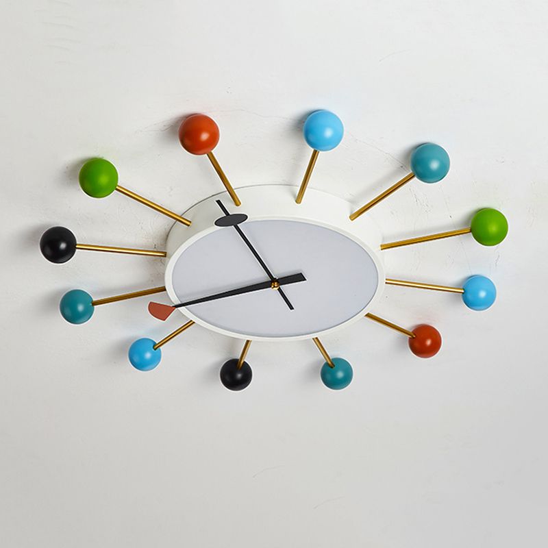 Modern Flush Light Sputnik Ceiling Lighting in Multi-Color for Children's Room