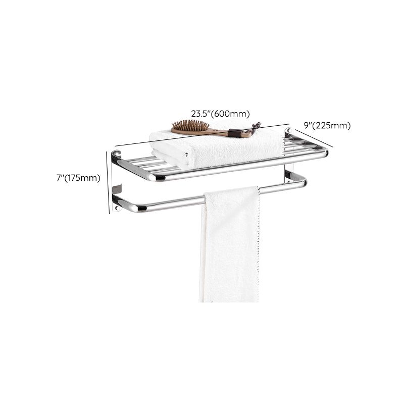 Modern Bathroom Set with Bath Shelf/Towel Bar Polished Chrome Bathroom Accessory Kit