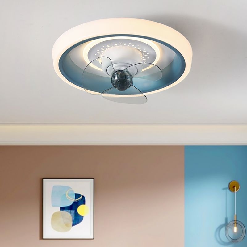 Modern Style Ceiling Fan Lighting Metal 1 Light Ceiling Fan Light for Kitchen