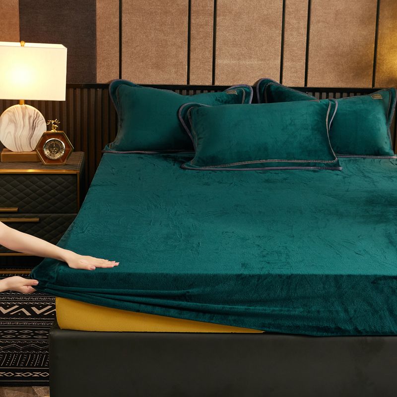Modern Bed Sheet Soild Super Soft Set Fitted Sheet for Bedroom