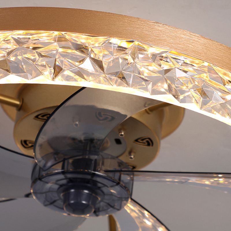 1 Light Ceiling Fan Lighting Modern Style Metal Ceiling Fan Light for Living Room