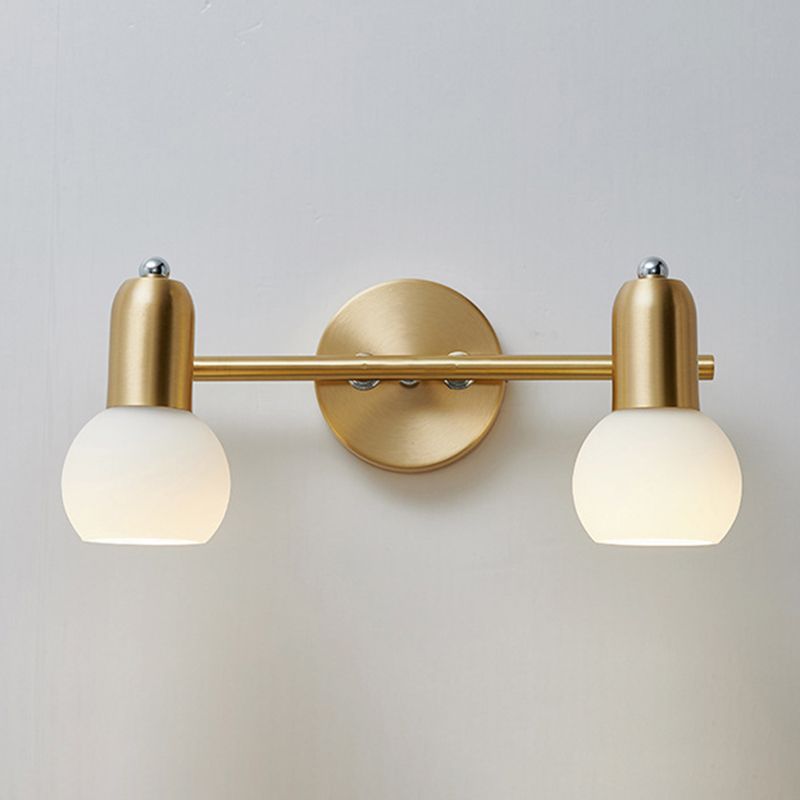 Sphere Glass Wall Mounted Lights Modern Wall Sconce Lighting for Bathroom