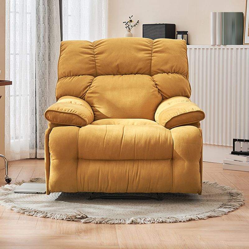 Modern & Contemporary Microsuede Standard Recliner with Tufted Back