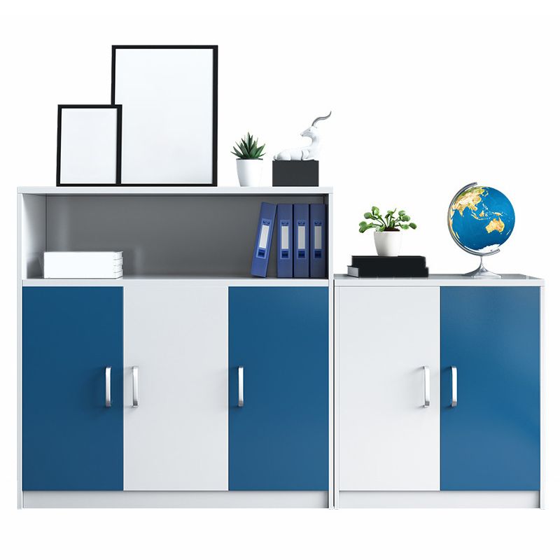 Modern Coastal File Cabinet Color Block Filing Cabinet for Home Office