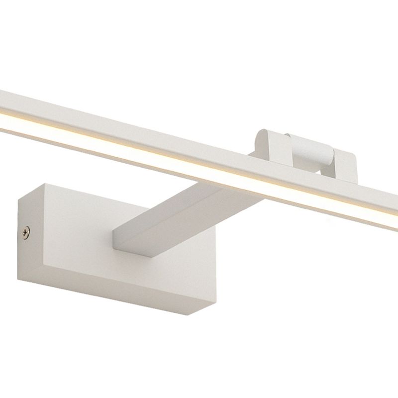 Metal Shade Linear Swing Arm Lights Malled Flexion de montura de pared de 1 cabeza en blanco