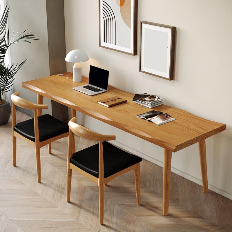 Contemporary Solid Wood Office Desk Rectangular Writing Desk for Office