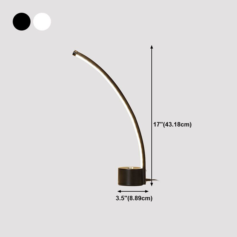 Simplicity-Style Night Table Lamp Metal Bedroom LED Table Light