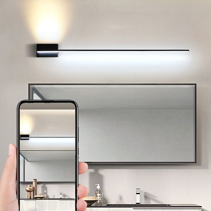 Minimalism Vanity Lights Streamlined LED Wall Light Fixtures for Bathroom