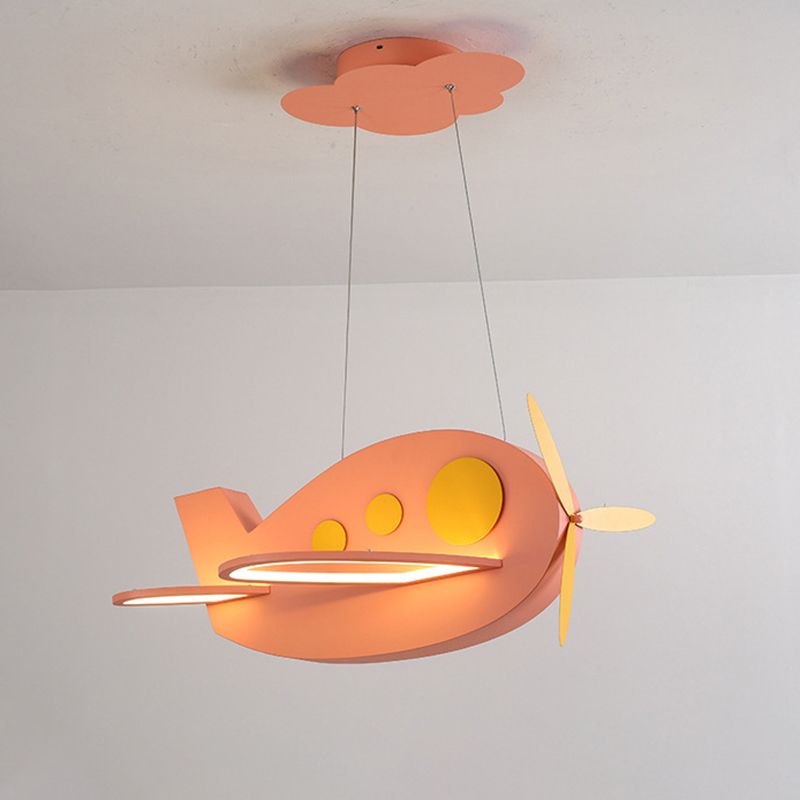 Lampadario a forma di aeroplano a forma di aeroplano lampada a soffitto a soffitto a led metallici
