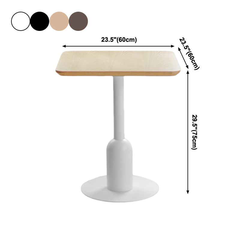 Metall Industrielle Esstisch Holz Top Innentisch mit Sockelbasis