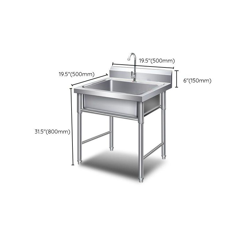 Kitchen Sink Top Mounted Stainless Steel Faucet Included Kitchen Sink