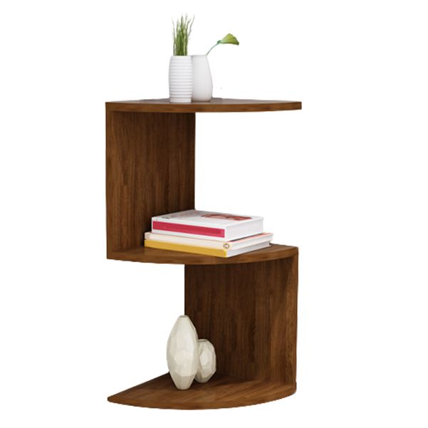 Modern Pine Bookcase Wall Mounted Book Shelf for Living Room