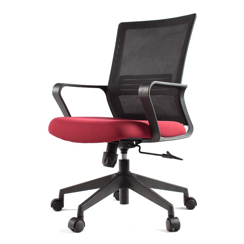 Modern Desk Chair Mesh Computer Chair Fixed Arm Office Chair