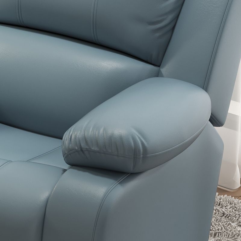 Contemporary Solid Color Standard Recliner Faux Leather Recliner Chair