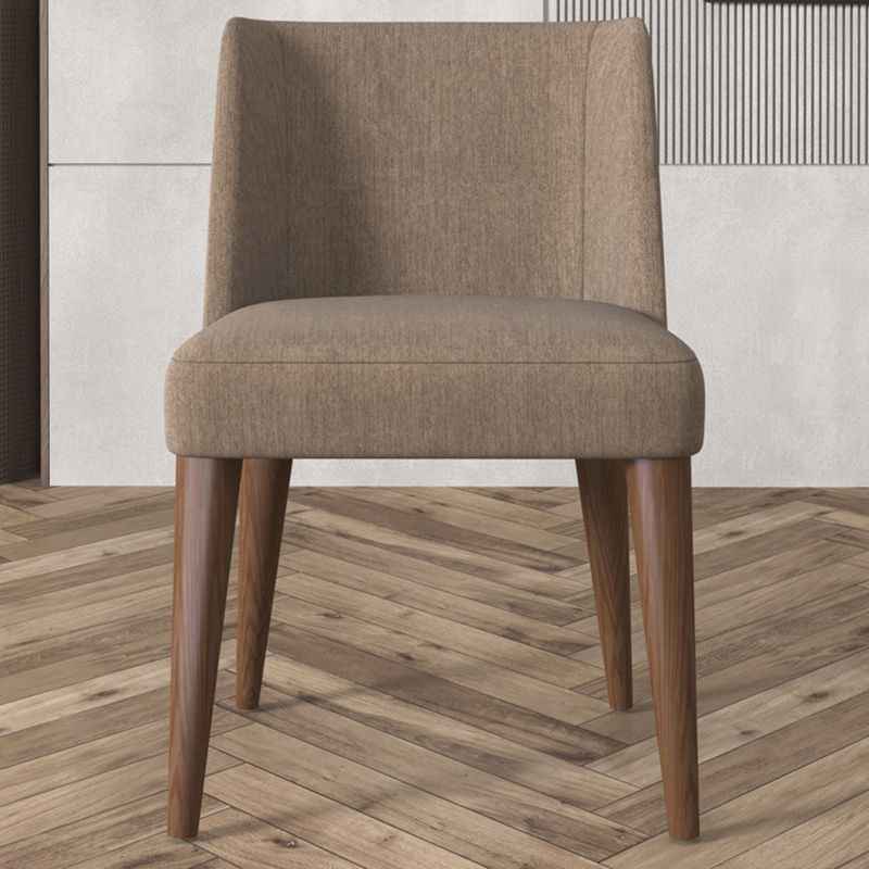 Modern Fabric Side Chair Upholstered Side Chair with Solid Wood Legs