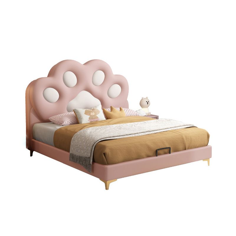 Modern Low Upholstered Bed Frame King & Queen Wood Standard Bed