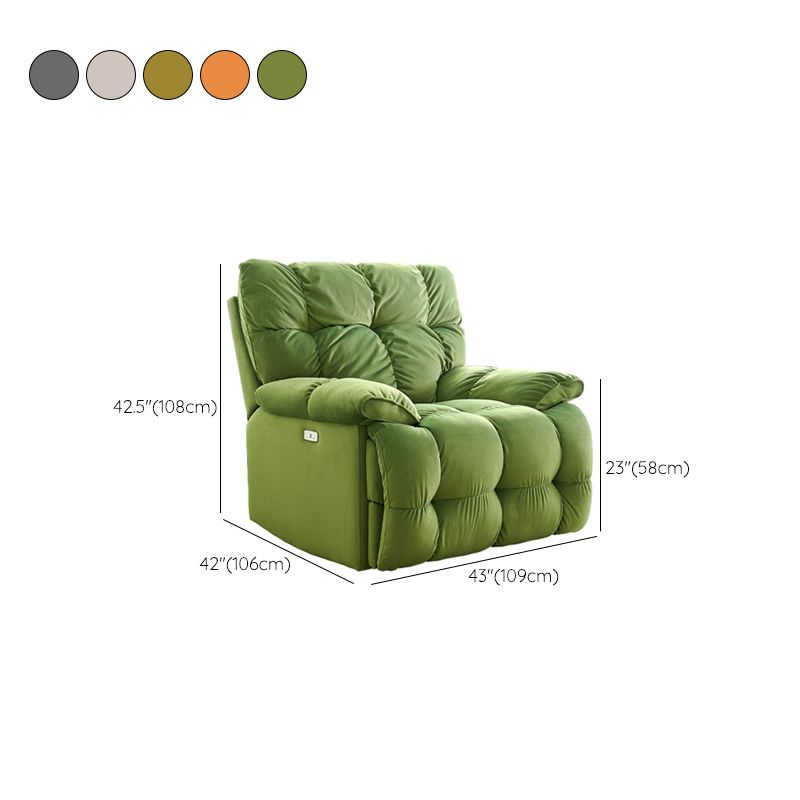 Contemporary Standard Recliner Solid Color Indoor Swivel Rocker Reclining