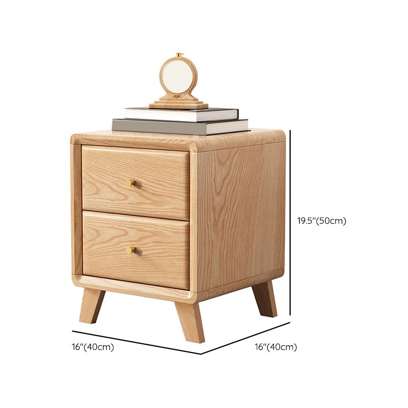 Modernism Storage Night Table 2/3 Drawers Wood Bed Nightstand for Bedroom