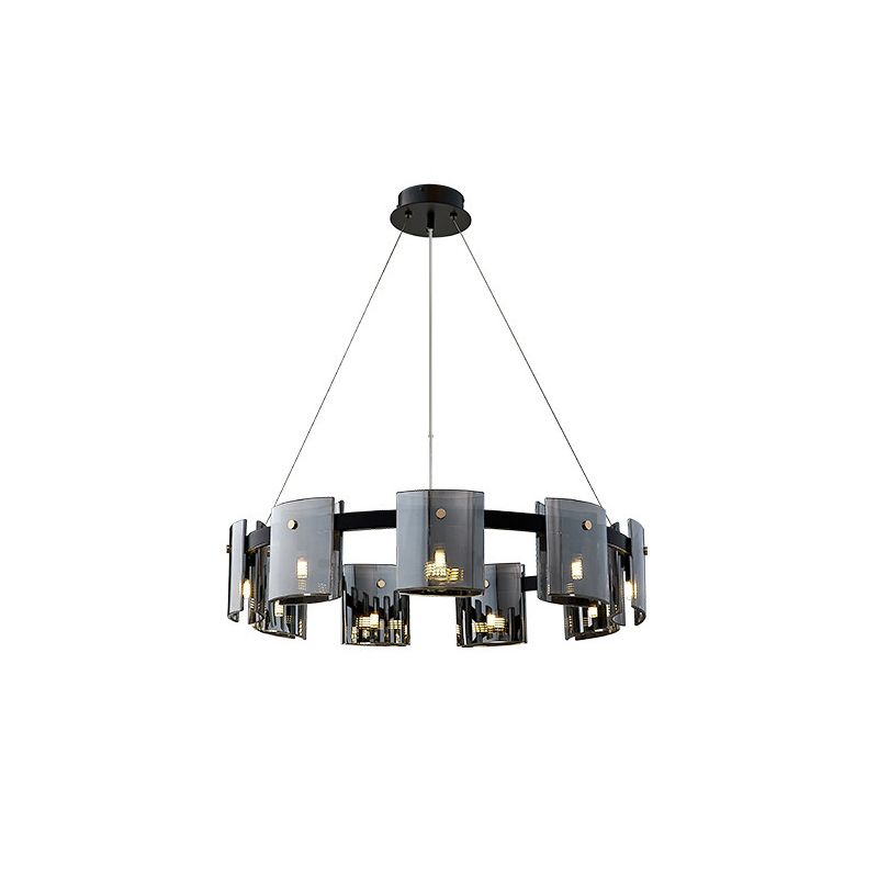 Modern Style Chandelier Light Glass Metal Pendant Light for Living Room