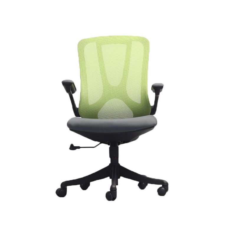 Rotatable Mesh Office Chair Nylon Frame Desk Chair with Wheels