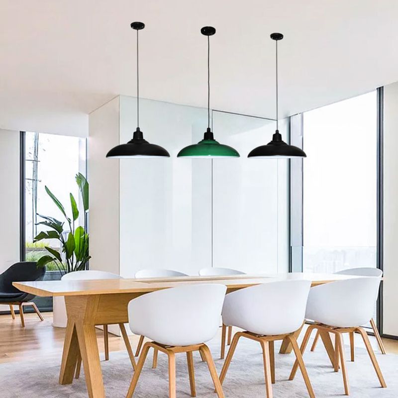 Metal Shaded Pendant Lighting Fixture Industrial Dinning Room Hanging Light Fixture