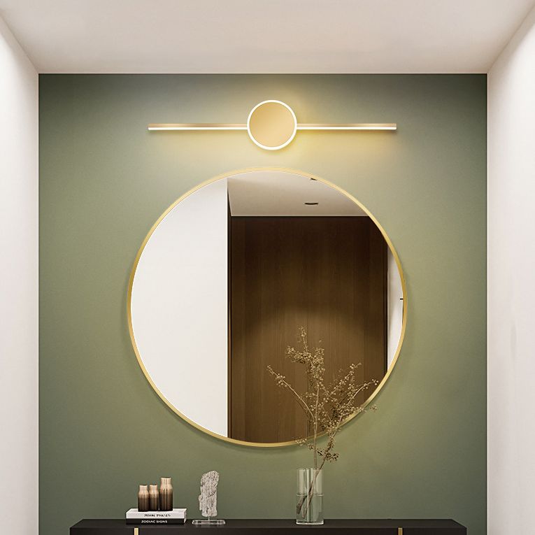 Modern Minimalist Style Linear Vanity Sconce Lights Metal Bar Light for Toilet