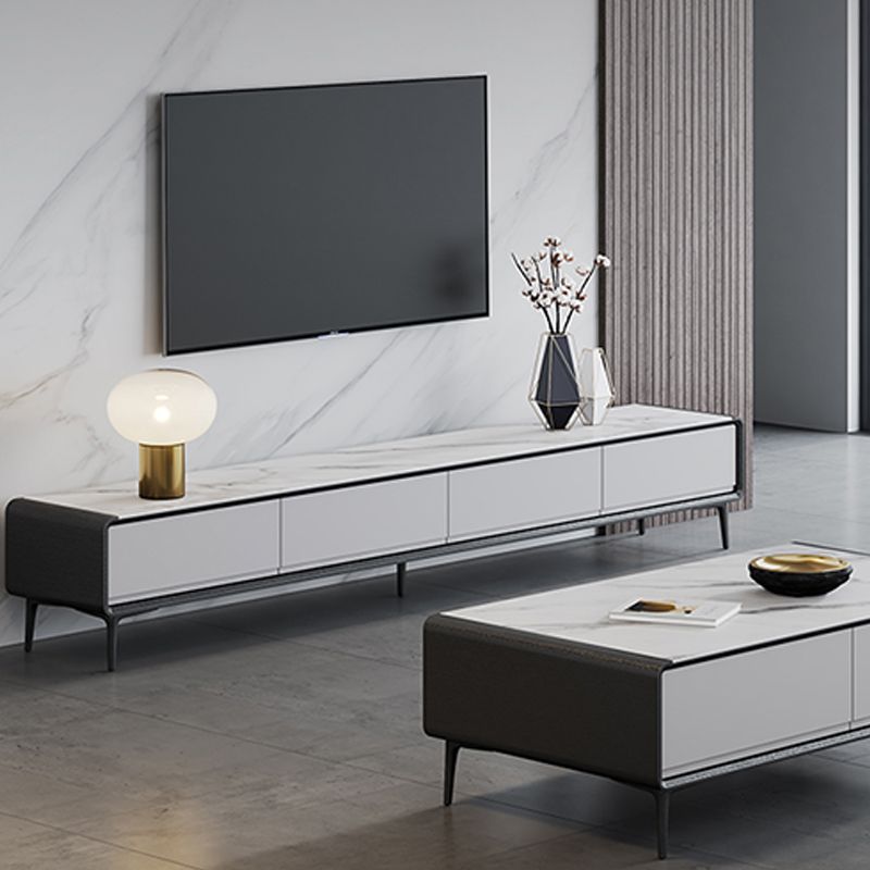 Slate TV Cabinet Modern Style Home Simple Closed TV Stand Console