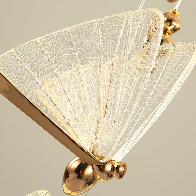 Modern Creative Style Butterfly Pendant Light Creative Acrylic Hanging Lamps for Living Room