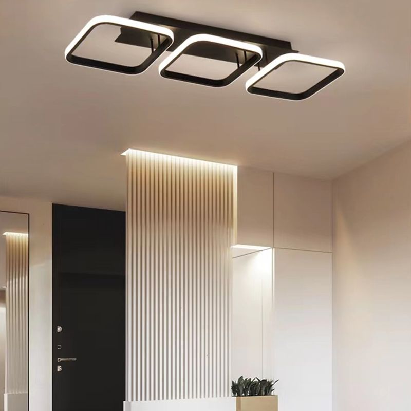 Modern Flush Mount Ceiling Light Metal Flush Mount Lighting for Hallway