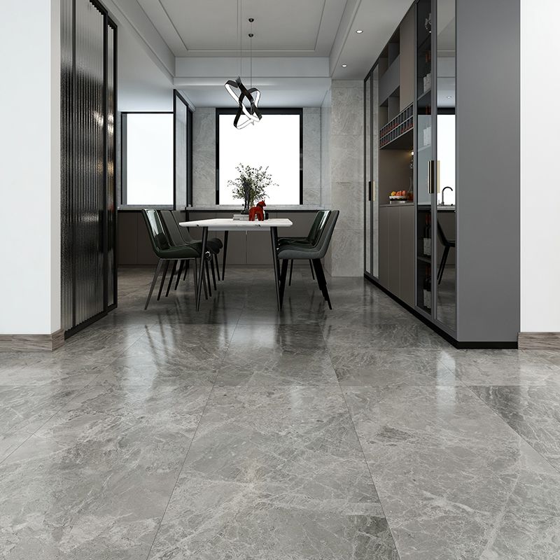 Marble Singular Tile Mirrored Rectangular Floor and Wall Tile