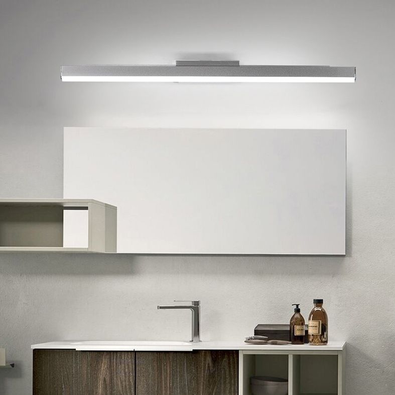 Modern Minimalist Style Linear Wall Mounted Vanity Lights Acrylic 1 Light Vanity Wall Light Fixtures