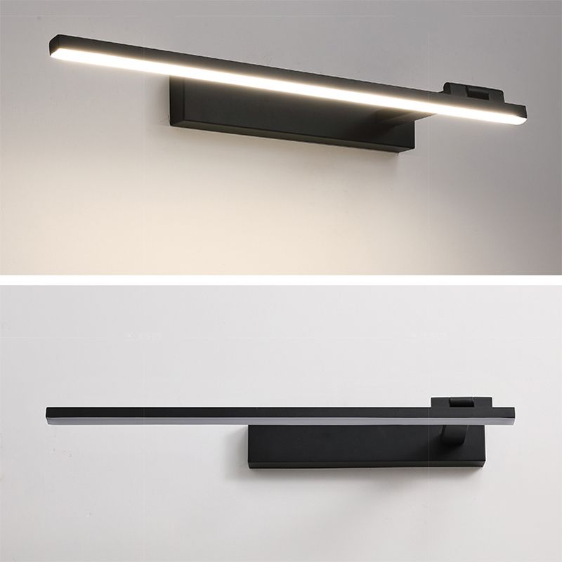 Linear LED Vanity Lamp Modern Minimalist Style Acrylic Single Vanity Light