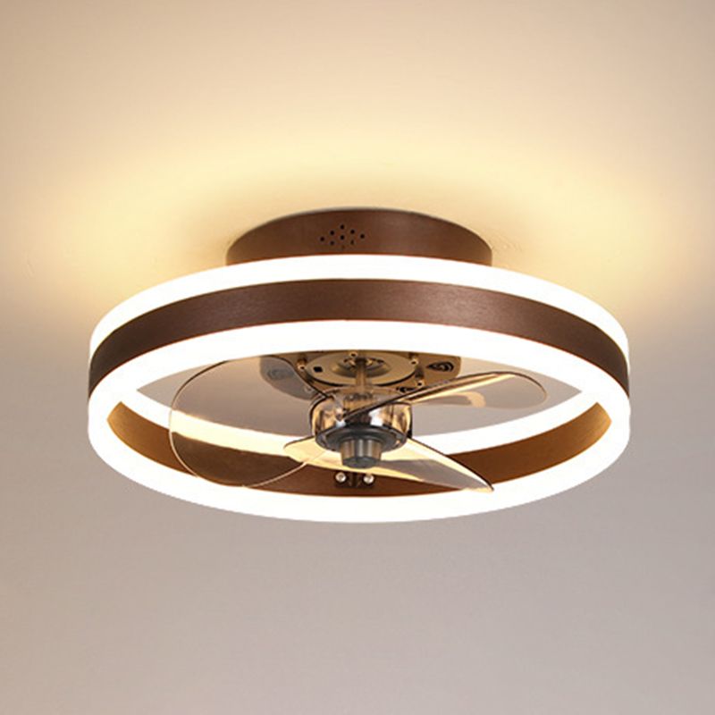 Modern Style Ceiling Fan Lighting Metal 2 Light Ceiling Fan Lighting for Living Room