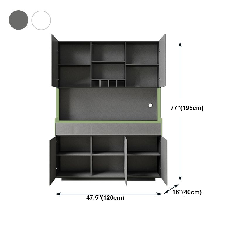 Artificial Wood Living Room Sideboard Cabinet Modern Credenza with Drawers and Storages