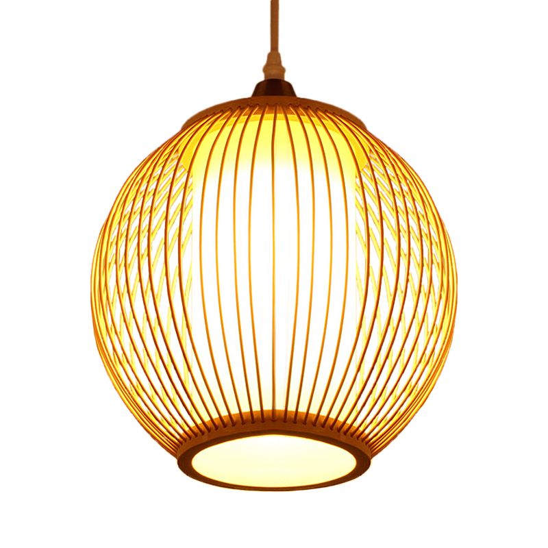 Cinese 1 Luce a ciondolo testa BEIGE LANGE LIGHIO CHE APPLICO LUCE CON NAME DI BAMBOO