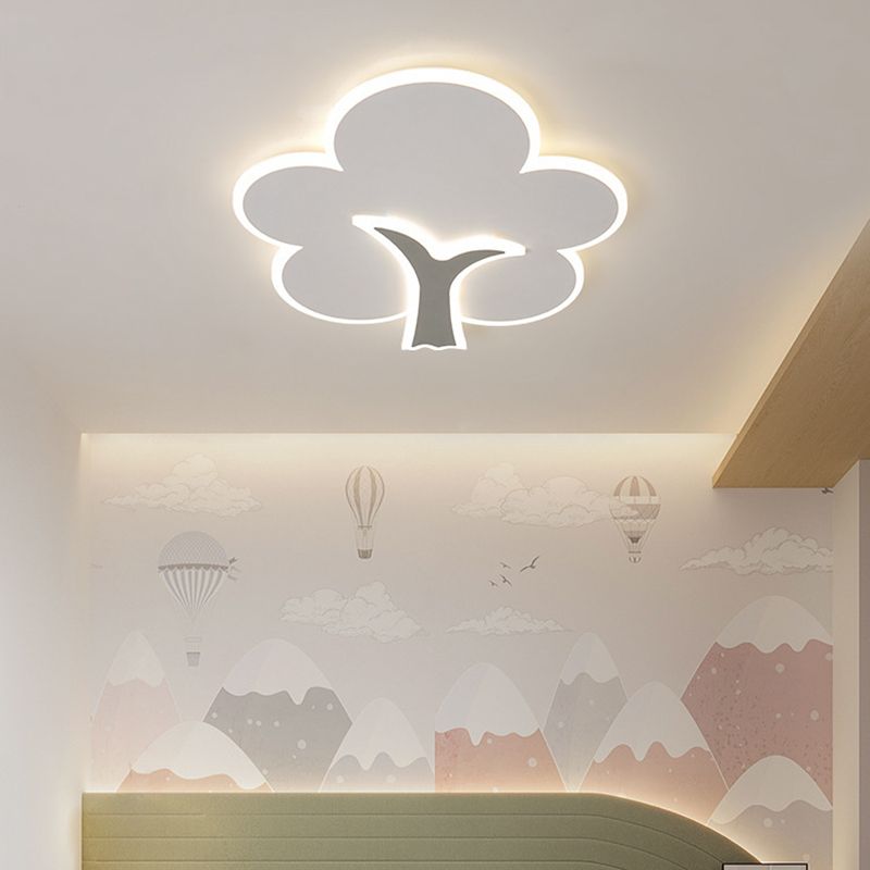 LED Flush Mount Lighting Modern Ceiling Light White for Bedroom