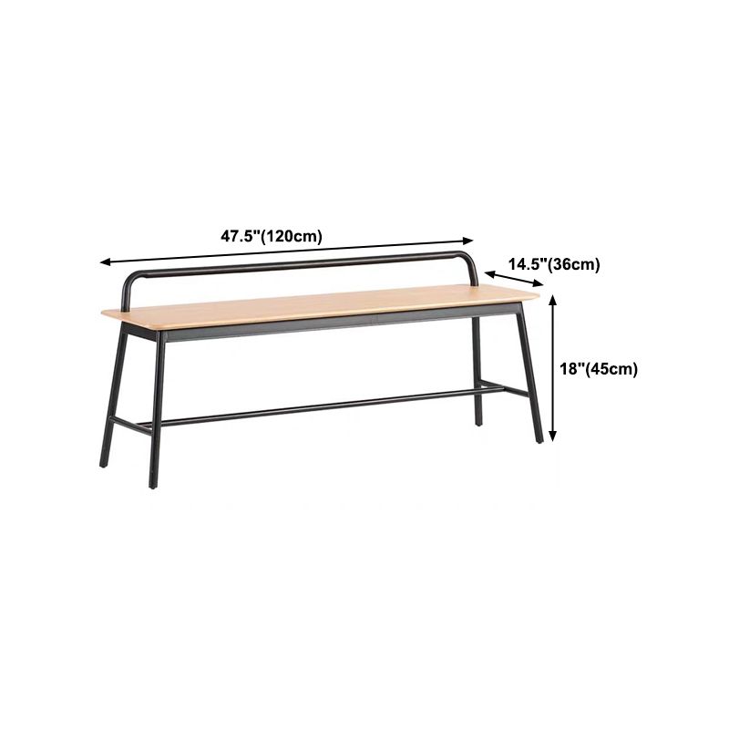 Rectangle Solid Color Seating Bench Solid Wood Bench in Pine