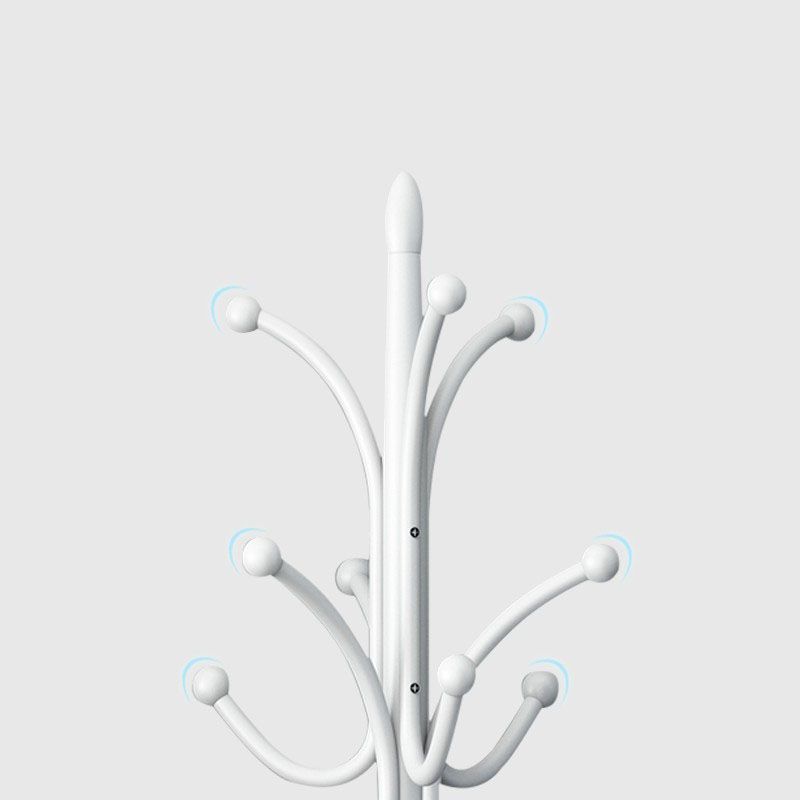 Contemporary Metal Hall Tree with Hooks Coat Hanger in Living Room