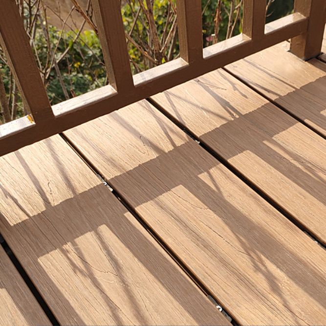 Rectangle Nailed Deck Plank Outdoor Patio Composite Flooring Plank