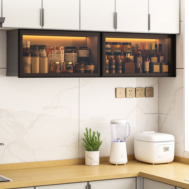 Modern Wall Mounted Display Stand Metal Storage Cabinet for Kitchen