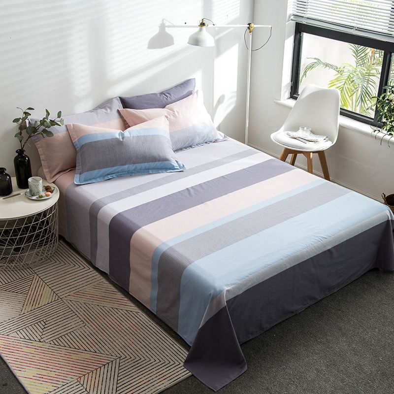 Cotton Fitted Sheet One Piece Summer Style Bedroom Simple Bed Sheet