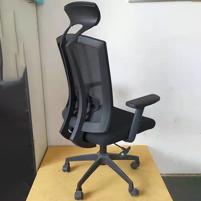 Adjustable Seat Height Arm Chair Contemporary Metal Office Chair