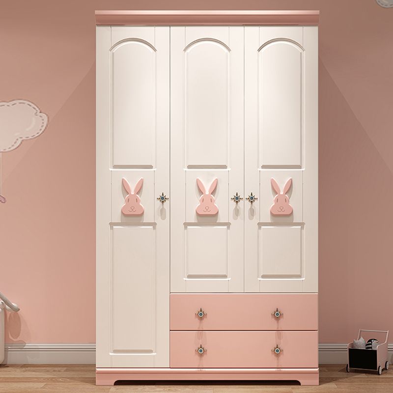 Manufactured Wood Kids Closet Modern Soft Close Drawer Wardrobe Closet for Bedroom