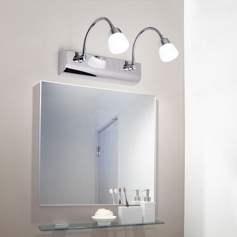 Moderne stijl ijdelheid licht eenvoudig led spiegel voorlicht met acryl tint voor badkamer