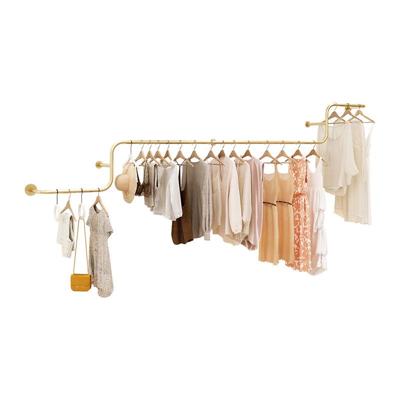 Luxurious Solid Color Coat Rack Wall-Mounted Metal Coat Hanger