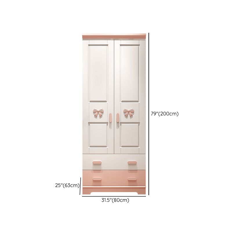 Manufactured Wood Kids Closet Modern Soft Close Drawer Wardrobe Closet for Bedroom