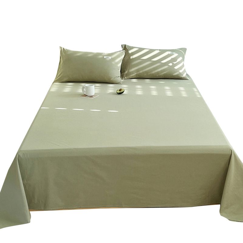 Cotton Bed Sheet Set Modern Solid Color Fitted Sheet for Bedroom