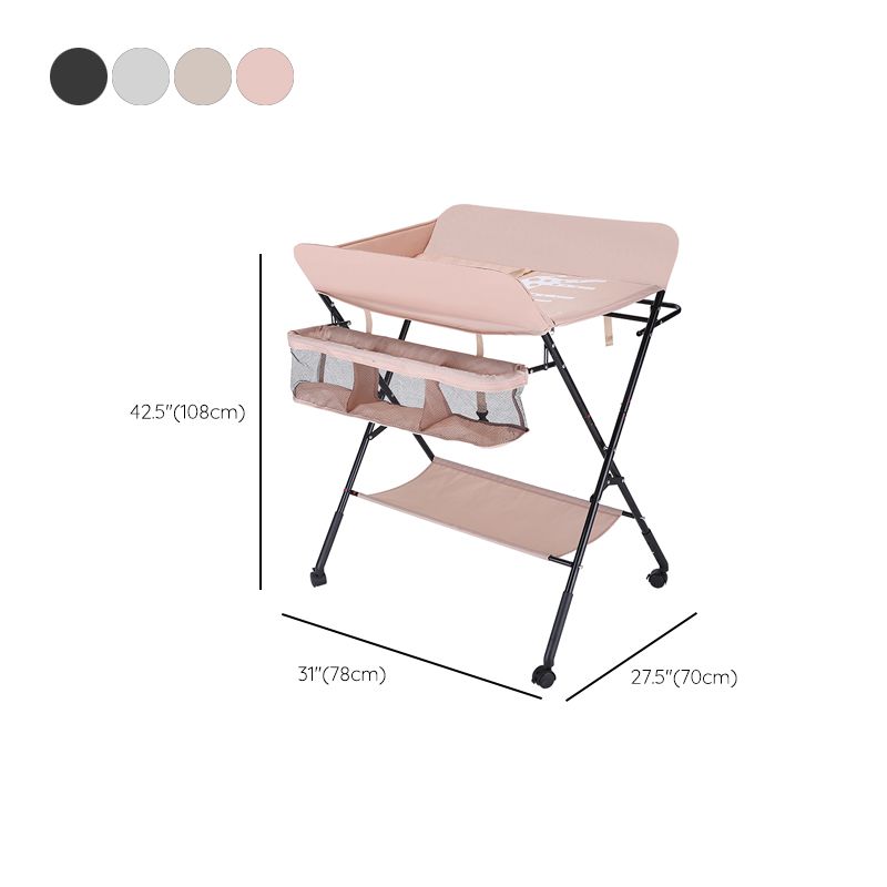 Modern Changing Table Matte Finish Baby Changing Table with Shelf