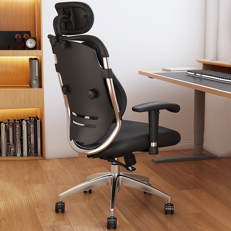 Faux Leather Working Chair Modern High Back Arm Home Office Chair